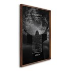 Quadro Decorativo Religioso Bíblia Salmo 91 Com 1 Tela Cm Ou