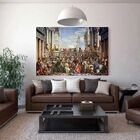 Quadro Decorativo Religioso Bodas De Canaã - 180x135cm