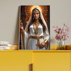 Quadro Decorativo Religioso Deusa Grega Com Moldura Prata - 1