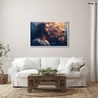Quadro Decorativo Religioso Foi Por Você Azul Com 1 Tela 60x9