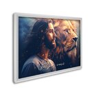 Quadro Decorativo Religioso Foi Por Você Azul Com 1 Tela 60x9