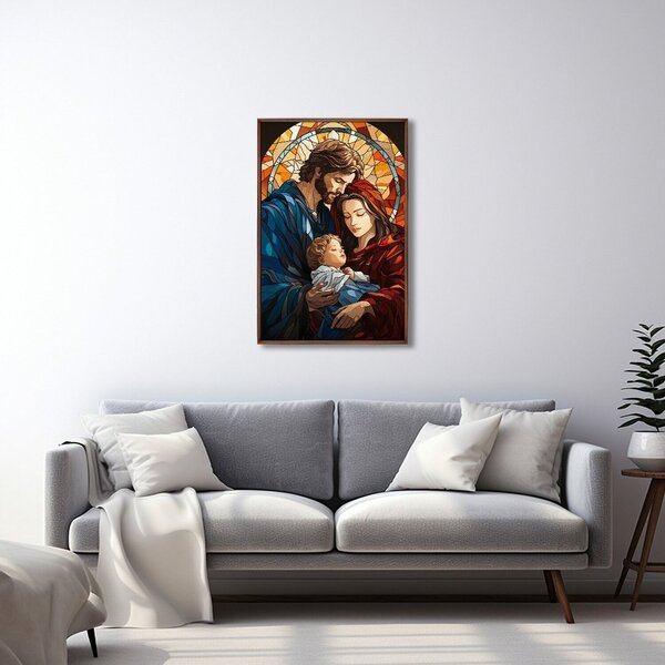 Quadro Decorativo Religioso Jesus Maria E José Com 1 Tela Cm