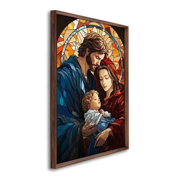 Quadro Decorativo Religioso Jesus Maria E José Com 1 Tela Cm