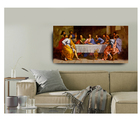 Quadro Decorativo Religioso Jesus Santa Ceia 55x100cm