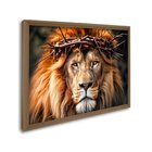 Quadro Decorativo Religioso Leão De Judah 1 Tela 80x120 Para
