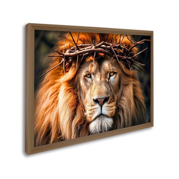 Quadro Decorativo Religioso Leão De Judah 1 Tela 80x120 Para