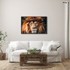 Quadro Decorativo Religioso Leão De Judah Com 1 Tela Cm Ou Cm