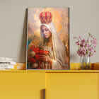 Quadro Decorativo Religioso Nossa Senhora De Fatima Com Moldu