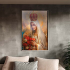 Quadro Decorativo Religioso Nossa Senhora De Fatima Com Moldu