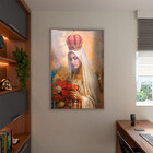 Quadro Decorativo Religioso Nossa Senhora De Fatima Com Moldu