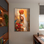 Quadro Decorativo Religioso Nossa Senhora De Fatima Com Moldu