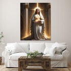 Quadro Decorativo Religioso Nossa Senhora Em Volta Da Luz - 2