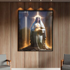 Quadro Decorativo Religioso Nossa Senhora Em Volta Da Luz Com