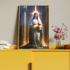 Quadro Decorativo Religioso Nossa Senhora Em Volta Da Luz Com