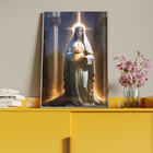 Quadro Decorativo Religioso Nossa Senhora Em Volta Da Luz Com