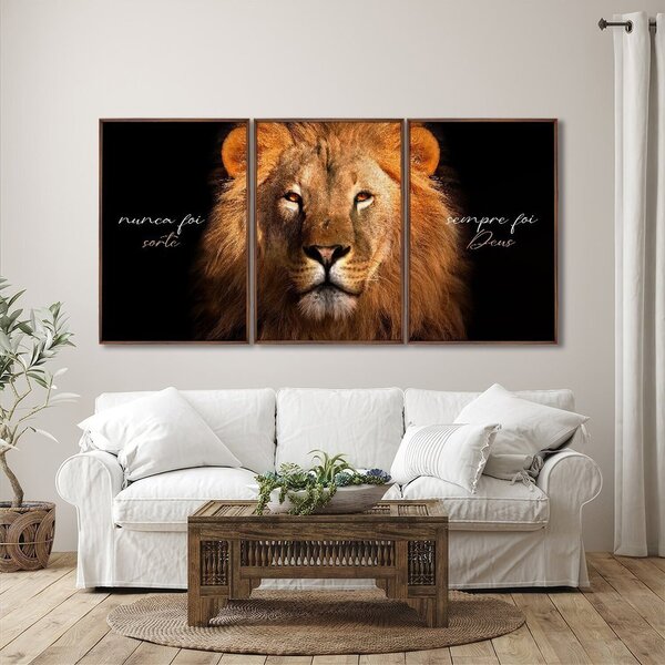 Quadro Decorativo Religioso Nunca Foi Sorte, Sempre Foi Deus