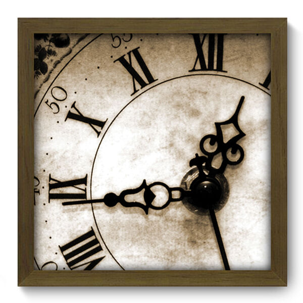 Quadro Decorativo - Relógio - 33cm X 33cm - 009qdvm