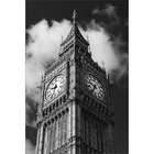 Quadro Decorativo Relogio De Londres Antigo Preto E Branco 25