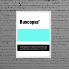 Quadro Decorativo Remédio Buscopaz 33x24cm Moldura:madeira Br