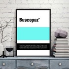 Quadro Decorativo Remédio Buscopaz 45x34cm - Com Vidro Moldur