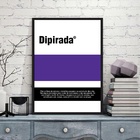 Quadro Decorativo Remédio Dipirada 33x24cm - Com Vidro Moldur