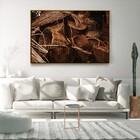 Quadro Decorativo Retrô Cestos Em Sisal Com Moldura E Sem Vid