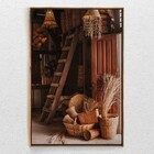 Quadro Decorativo Retrô Coleção Alme Com Moldura E Sem Vidro