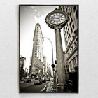 Quadro Decorativo Retrô Fifth Avenue Building Com Moldura E S
