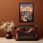 Quadro Decorativo Reunião Dos Orixás 33x24cm - Com Vidro Mold