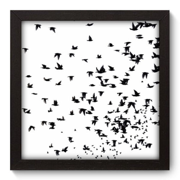 Quadro Decorativo - Revoada - 22cm X 22cm - 031qndap