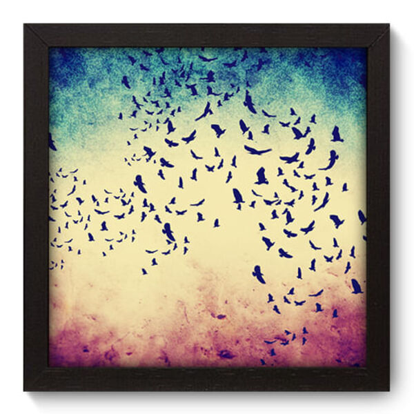 Quadro Decorativo - Revoada - 22cm X 22cm - 032qndap