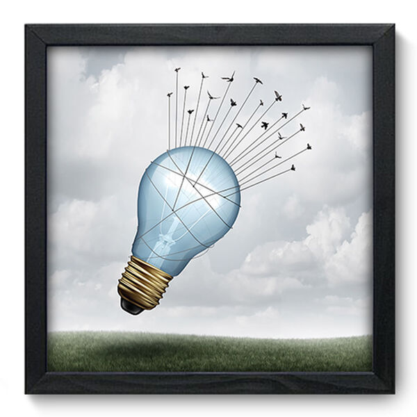 Quadro Decorativo - Revoada - 33cm X 33cm - 336qddp