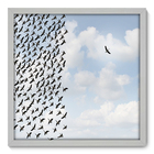 Quadro Decorativo - Revoada - 50cm X 50cm - 033qndcb