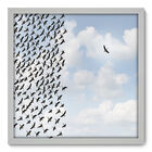 Quadro Decorativo - Revoada - 50cm X 50cm - 033qndcb