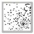 Quadro Decorativo - Revoada - 70cm X 70cm - 031qnddb