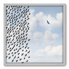 Quadro Decorativo - Revoada - 70cm X 70cm - 033qnddb