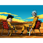 Quadro Decorativo Rick And Morty Animado Breaking Bad 25x33