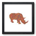 Quadro Decorativo - Rinoceronte - 33cm X 33cm - 289qdsp