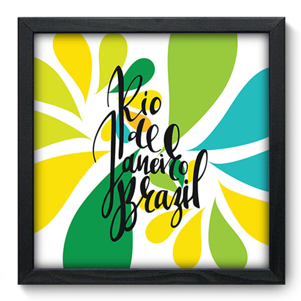 Quadro Decorativo - Rio De Janeiro - 33cm X 33cm - 262qdmp