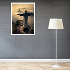 Quadro Decorativo Rio De Janeiro Cristo Redentor  - 70x50cm M