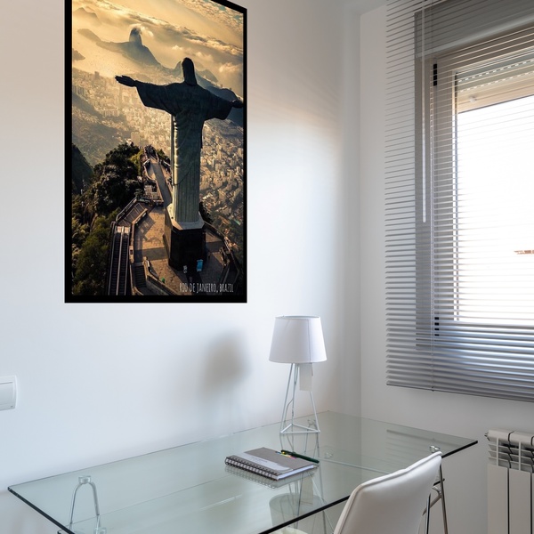 Quadro Decorativo Rio De Janeiro Cristo Redentor  - 70x50cm M