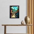 Quadro Decorativo Rio De Janeiro - Favela 24x18cm - Com Vidro