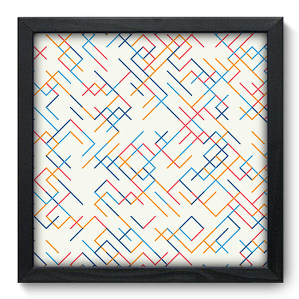 Quadro Decorativo - Riscos - 33cm X 33cm - 234qdap