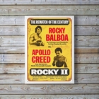 Quadro Decorativo Rocky Balboa ii 33x24cm Moldura:madeira Pre