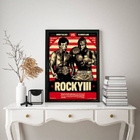Quadro Decorativo Rocky Balboa iii 24x18cm Moldura:madeira Pr