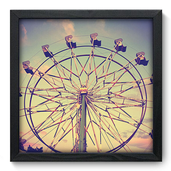 Quadro Decorativo - Roda Gigante - 33cm X 33cm - 250qddp