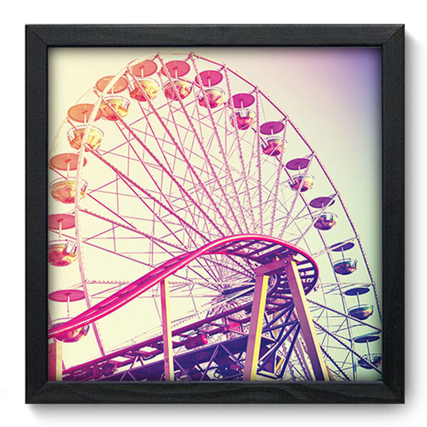 Quadro Decorativo - Roda Gigante - 33cm X 33cm - 251qddp