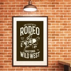 Quadro Decorativo Rodeio - 60x48cm Moldura Preta