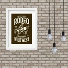 Quadro Decorativo Rodeio - 60x48cm Moldura Preta