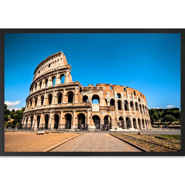 Quadro Decorativo Roma Moldura Sem Vidro Preto